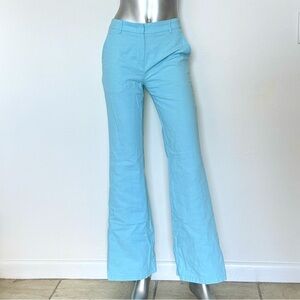 MISSONI Linen Light Blue Pants, Size 40